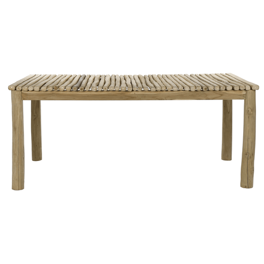 Pomax teak houten tafel HAVANA - TAFEL - TEAK HOUT - L 180 X W 90 X H 78 CM - NATUREL
