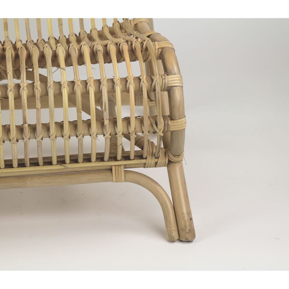 Pomax Zitbankelementen KIM - 2-ZIT - ROTAN - L 118 X W 80 X H 77 CM - NATUREL